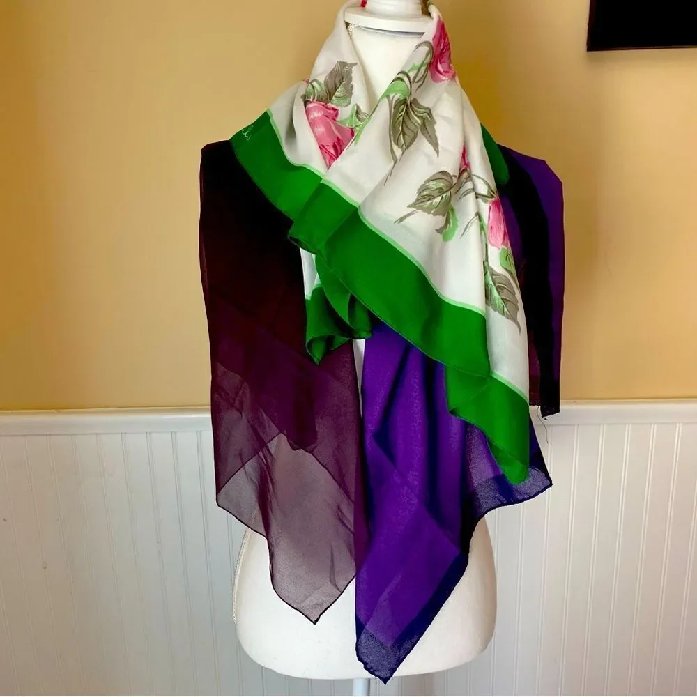 Vintage Scarf Scarves Lot 3 Three Signed
